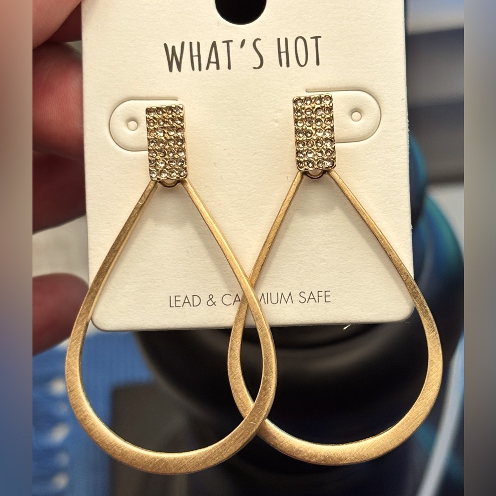 Gold Teardrop Earrings